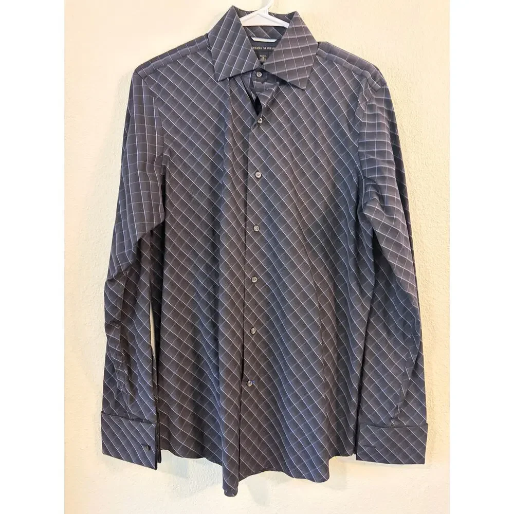 Men’s Button Down Shirt Lot Banana Republic Gray Dress Shirts Bundle Size small
